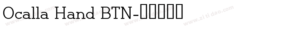 Ocalla Hand BTN字体转换